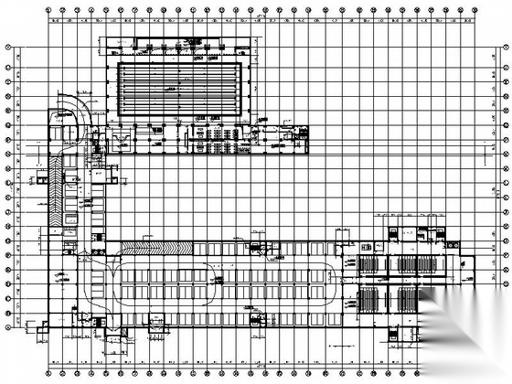 [湖南]简欧风格多层少年宫建筑设计施工图（知名建筑设计...cad施工图下载【ID:165625187】