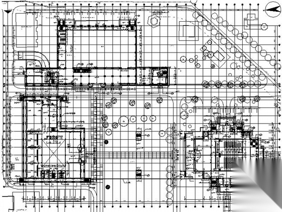 [湖南]简欧风格多层少年宫建筑设计施工图（知名建筑设计...cad施工图下载【ID:165625187】