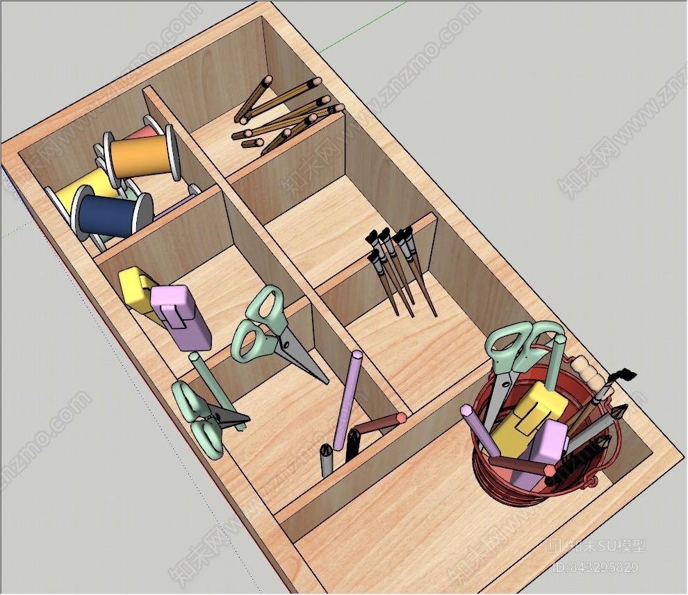现代儿童教具SU模型下载【ID:843295829】
