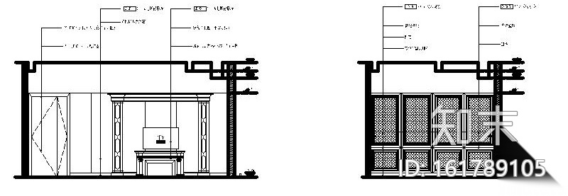 超级豪华套房KTV设计施工图（含效果图）cad施工图下载【ID:161789105】