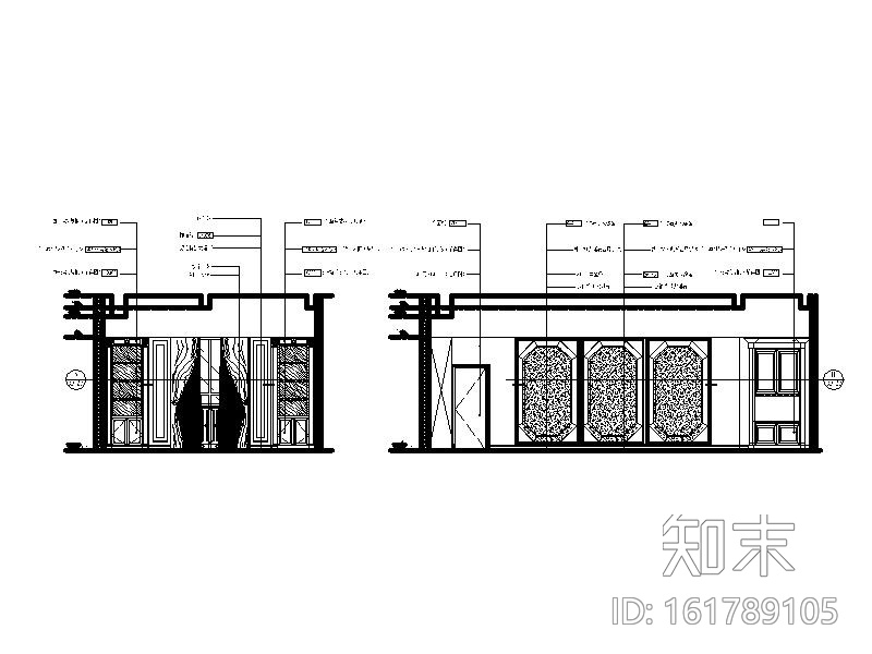 超级豪华套房KTV设计施工图（含效果图）cad施工图下载【ID:161789105】