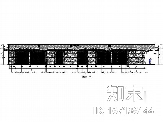 [深圳]金融中心区酒店奢华高档宴会厅装修施工图（含效果...cad施工图下载【ID:167136144】