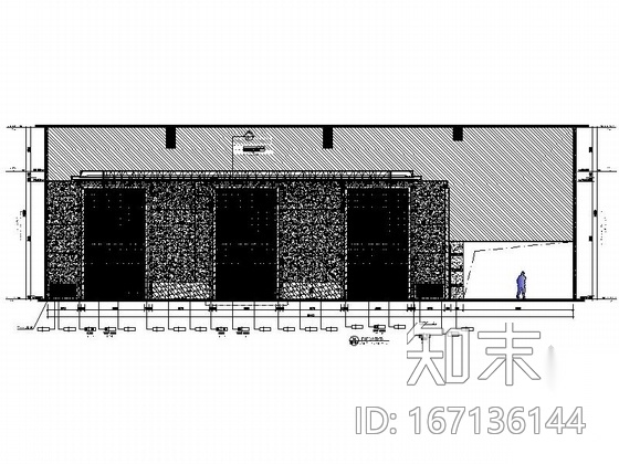 [深圳]金融中心区酒店奢华高档宴会厅装修施工图（含效果...cad施工图下载【ID:167136144】