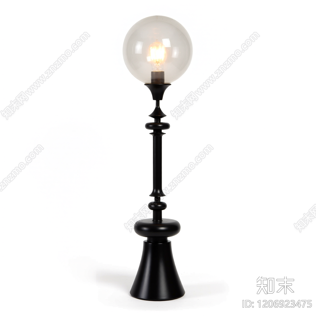 球形灯柱装饰品3D模型下载【ID:1206923475】