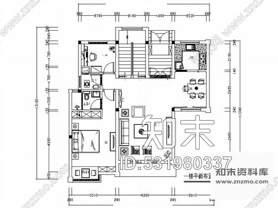 施工图江西独栋别墅区新中式风格三层别墅装修施工图含效果cad施工图下载【ID:531980337】