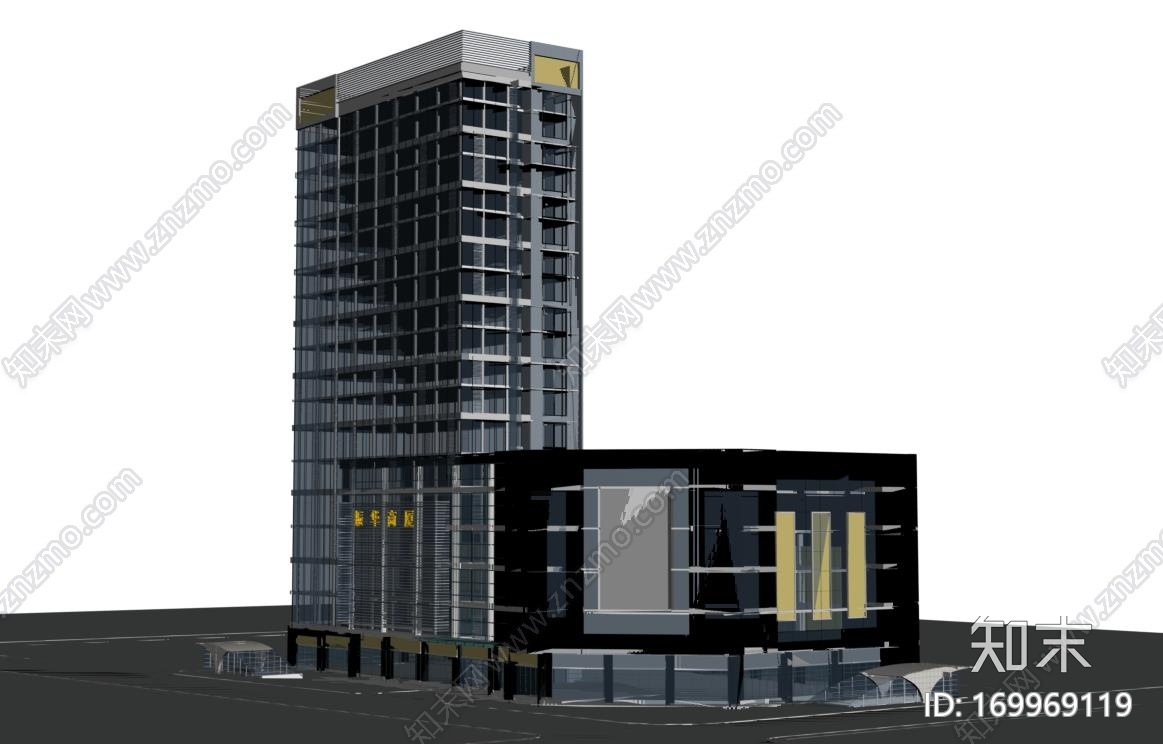 大楼CG模型下载【ID:169969119】