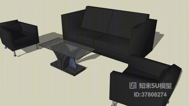 组合沙发SU模型下载【ID:417932189】