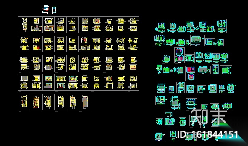 101套各类柜子设计CAD施工图cad施工图下载【ID:161844151】