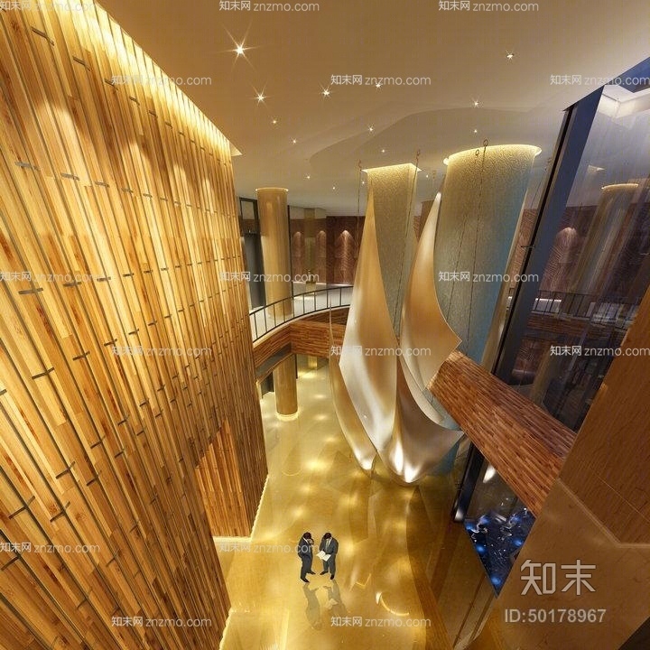 现代商场大厅3D模型下载【ID:50178967】