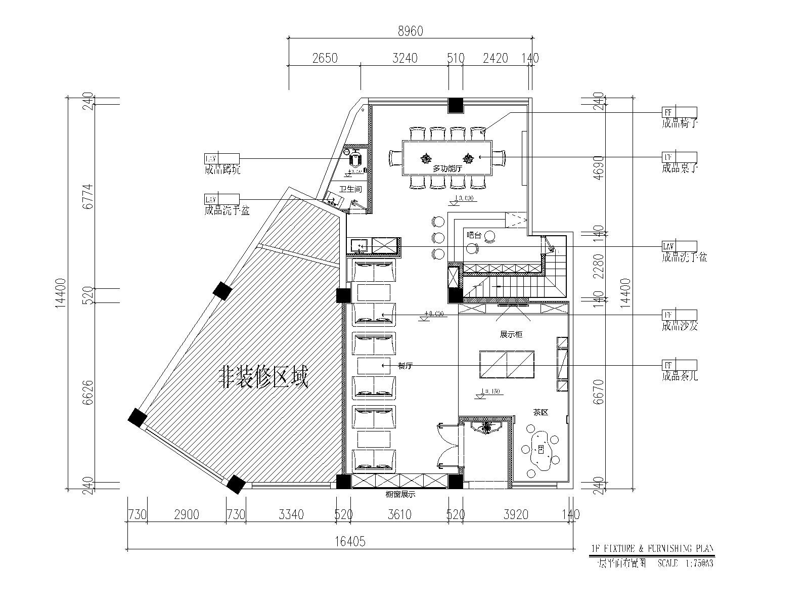 新湖珠宝店设计施工图CAD施工图下载【ID:160713194】