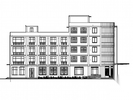 某酒店产权式公寓建筑方案图（课程设计）cad施工图下载【ID:165601111】