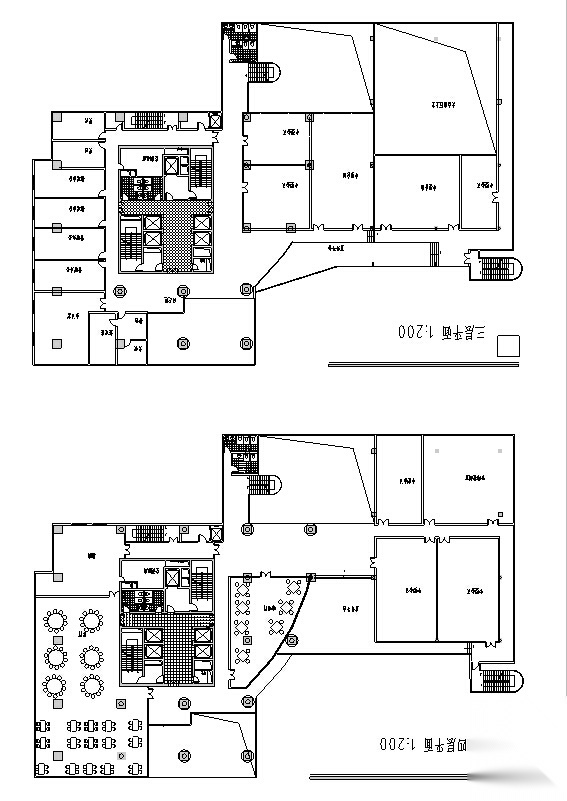 3套高层商住综合楼建筑设计施工图CAD施工图下载【ID:151480100】