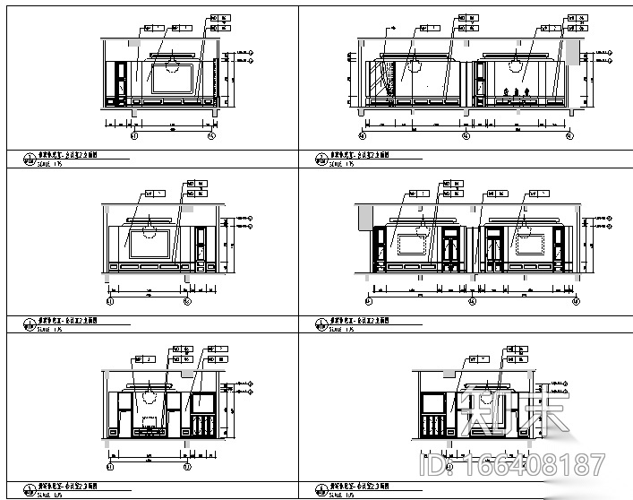12600平方米酒店空间设计施工图（附效果图）cad施工图下载【ID:166408187】