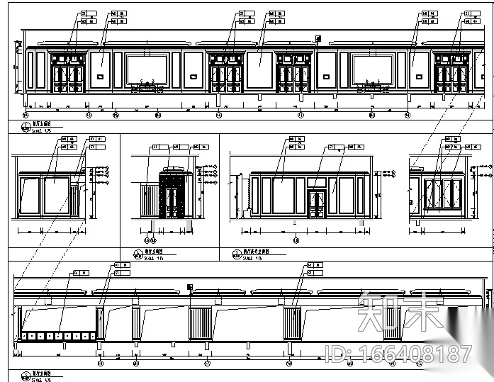 12600平方米酒店空间设计施工图（附效果图）cad施工图下载【ID:166408187】