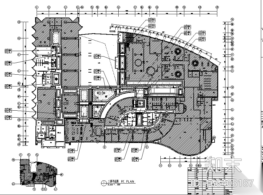 12600平方米酒店空间设计施工图（附效果图）cad施工图下载【ID:166408187】