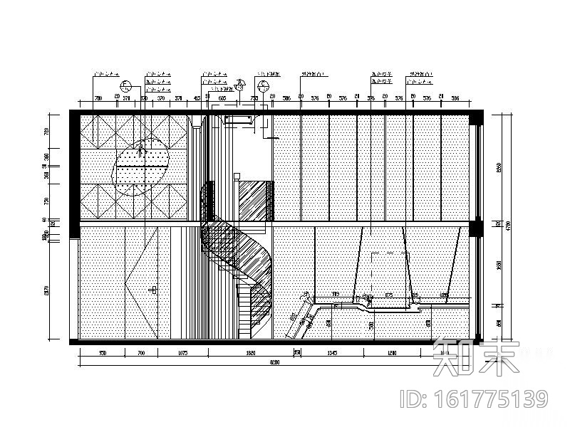 现代风格两层办公室设计CAD施工图（含效果图）cad施工图下载【ID:161775139】