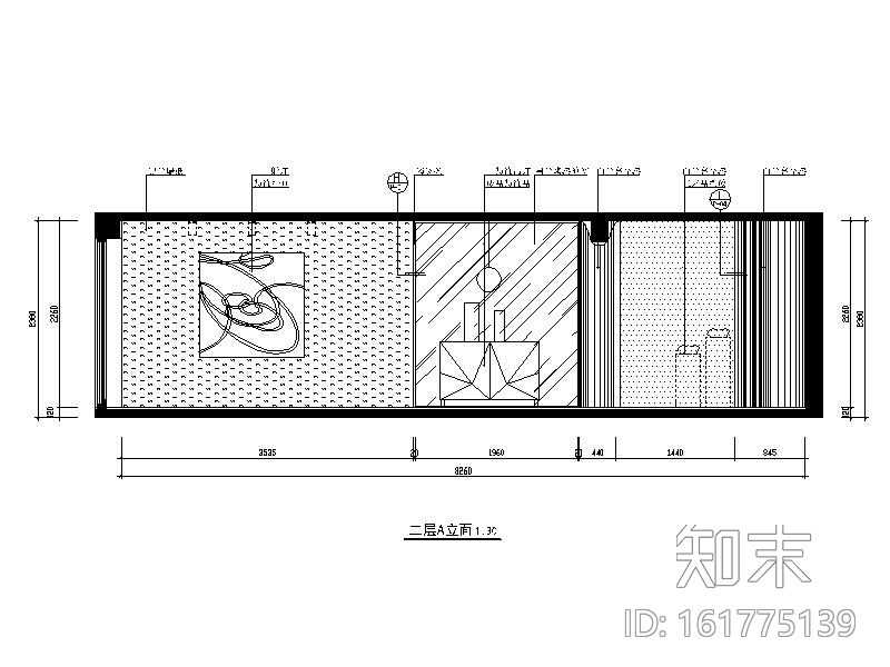 现代风格两层办公室设计CAD施工图（含效果图）cad施工图下载【ID:161775139】