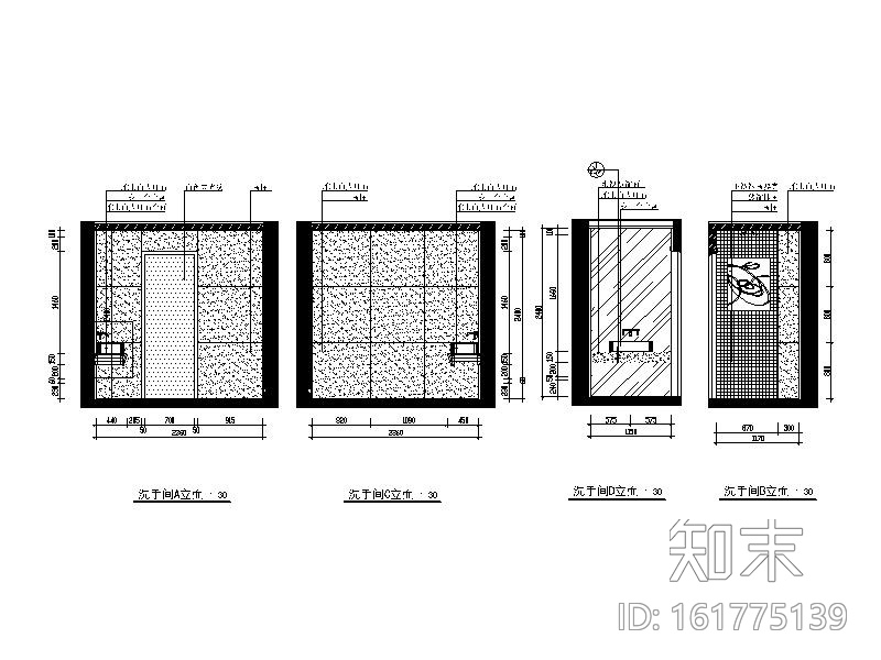 现代风格两层办公室设计CAD施工图（含效果图）cad施工图下载【ID:161775139】