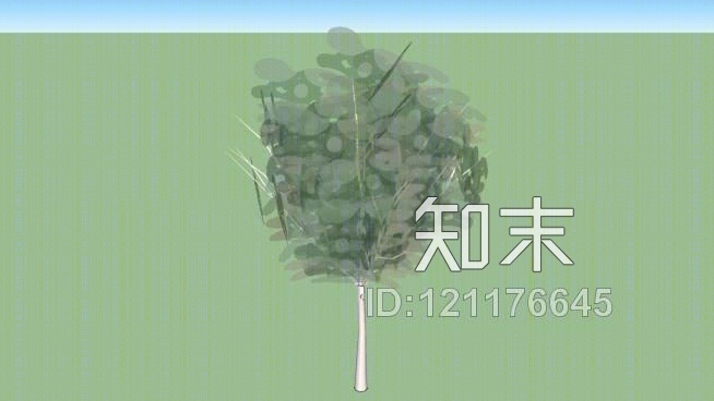 简单三维树SU模型下载【ID:121176645】