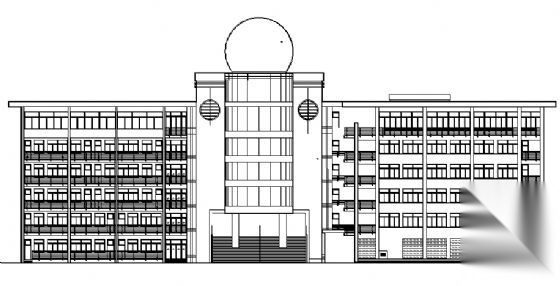 某中学教学楼建筑施工图cad施工图下载【ID:151578145】