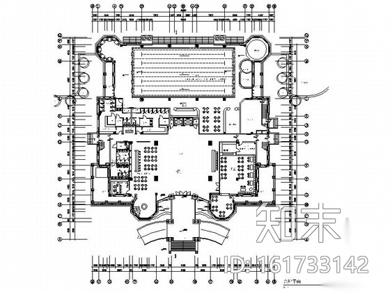 [长沙]中国十强地产投资集团欧式风情售楼处装修施工图cad施工图下载【ID:161733142】