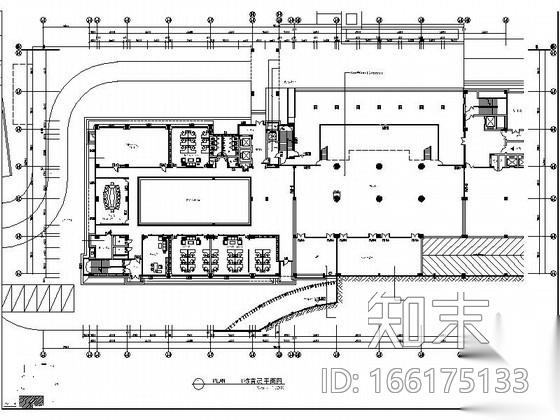 [广东]工业园区1.32亿科技中心现代风格办公楼室内装修施...cad施工图下载【ID:166175133】