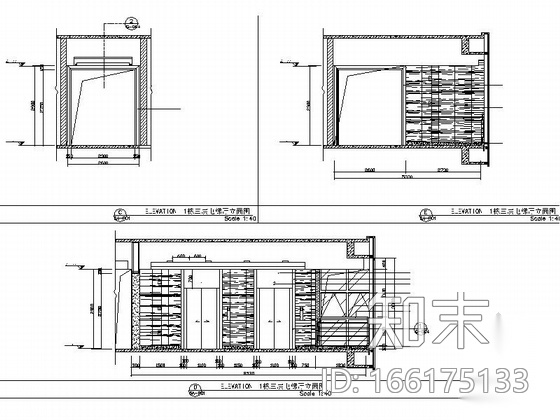 [广东]工业园区1.32亿科技中心现代风格办公楼室内装修施...cad施工图下载【ID:166175133】