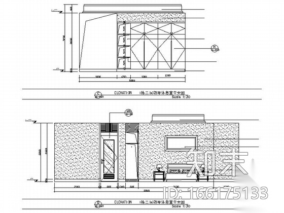 [广东]工业园区1.32亿科技中心现代风格办公楼室内装修施...cad施工图下载【ID:166175133】