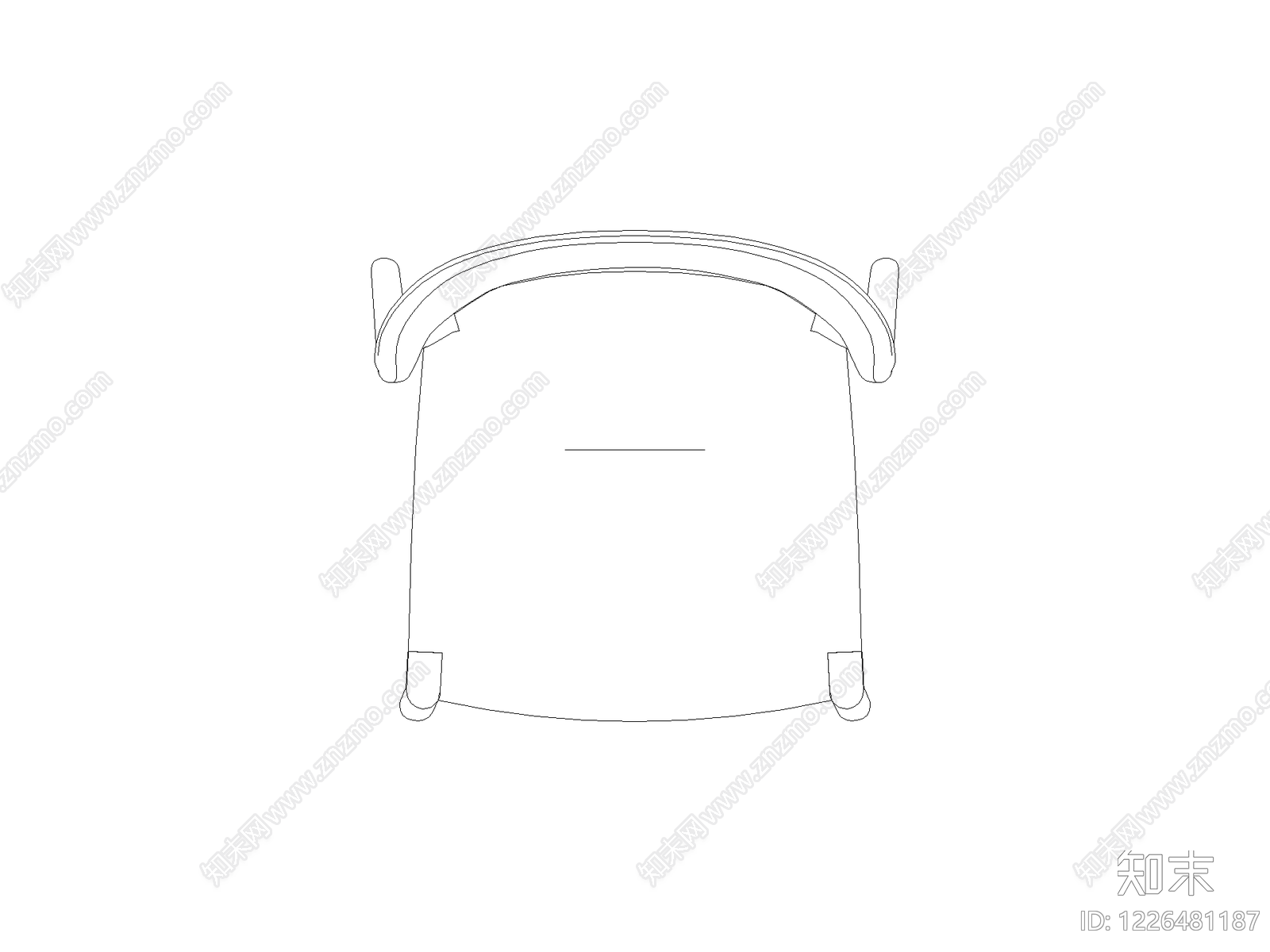 现代椅子CAD图纸