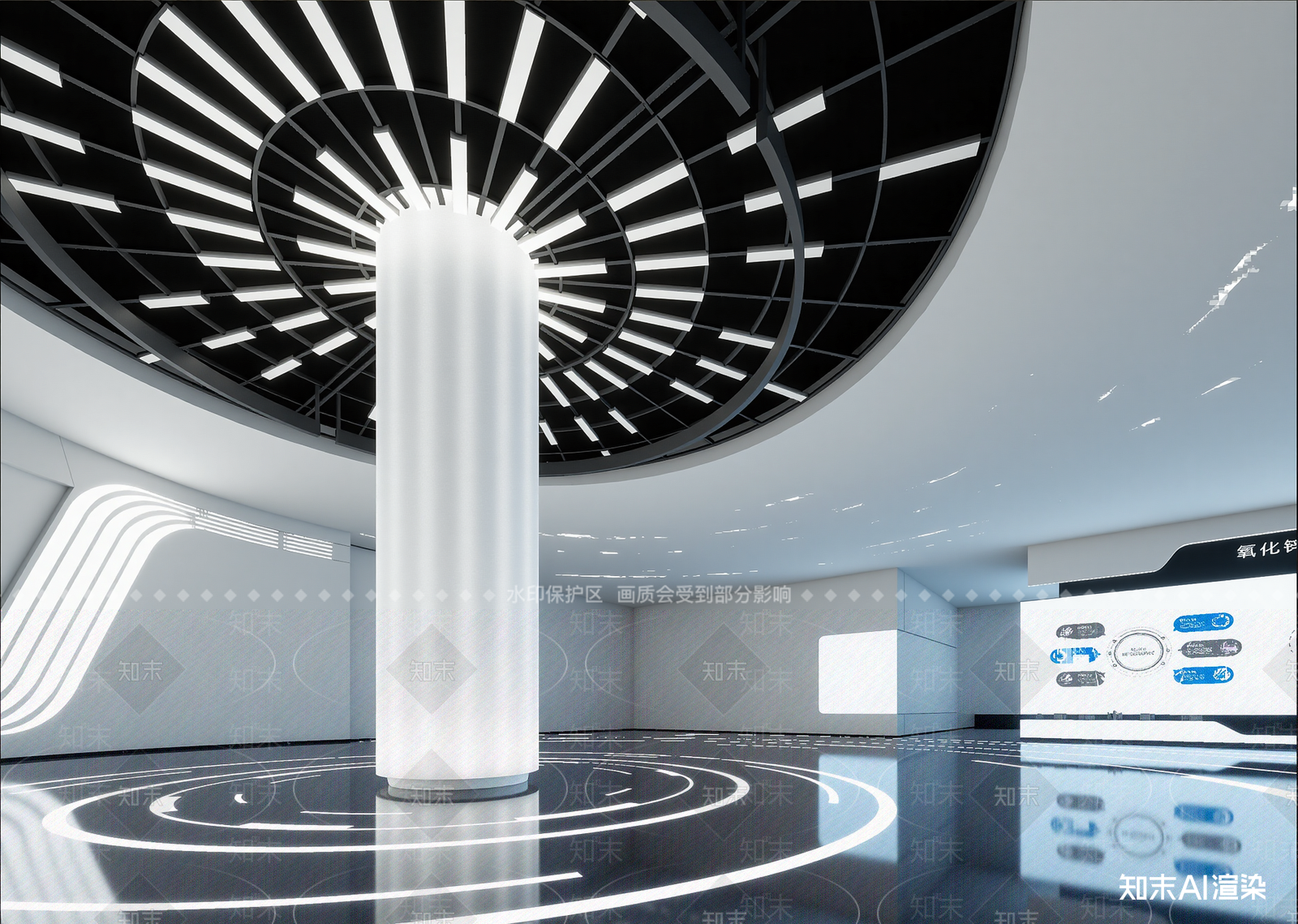 现代科技展厅3D模型下载【ID:1214972226】