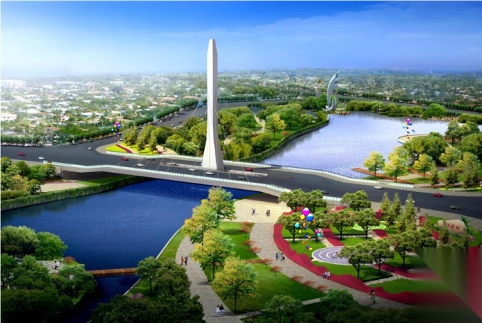 [辽宁]“一纵五横”水系景观概念性规划设计cad施工图下载【ID:161022106】