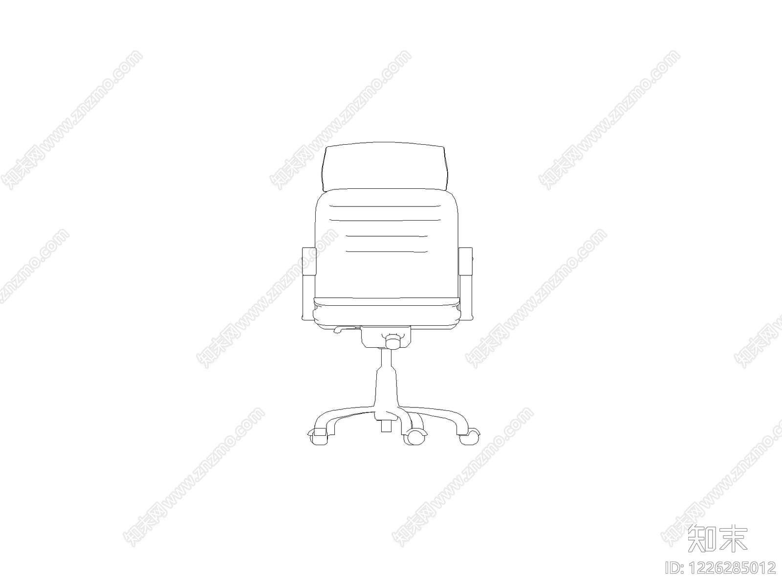 现代椅子CAD图纸