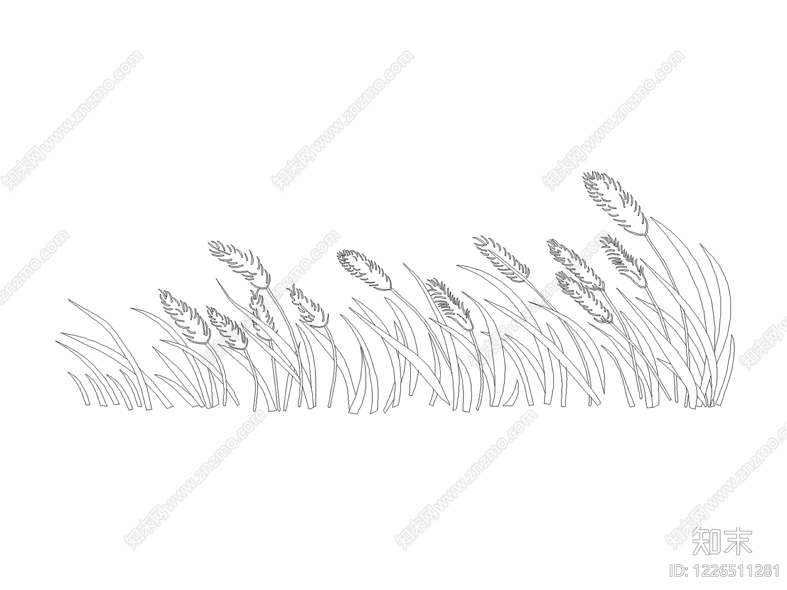 中式地被种植CAD图纸