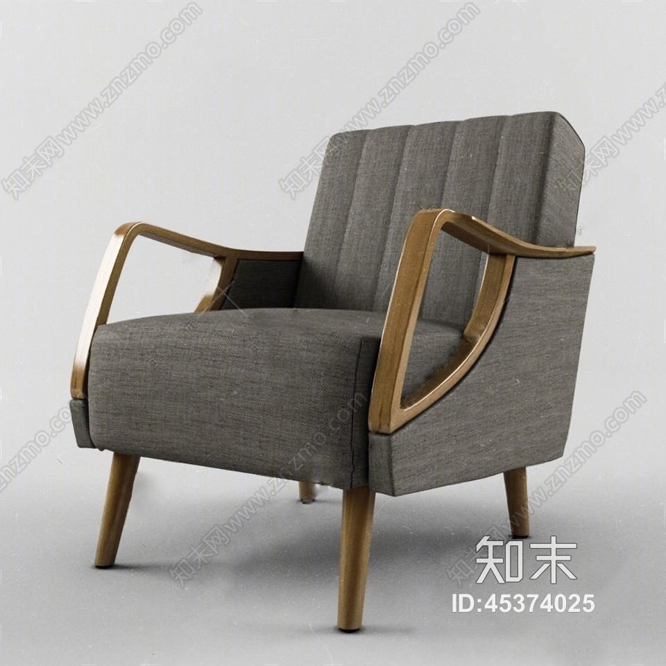 沙发椅3D模型下载【ID:45374025】