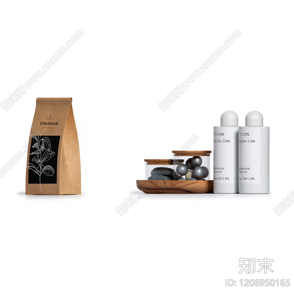 洗浴用品组合套装3D模型下载【ID:1206950165】
