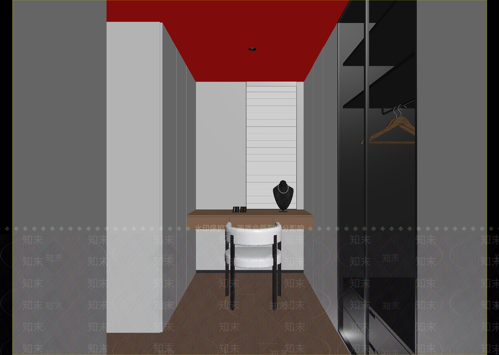 现代衣帽间3D模型下载【ID:1214681557】