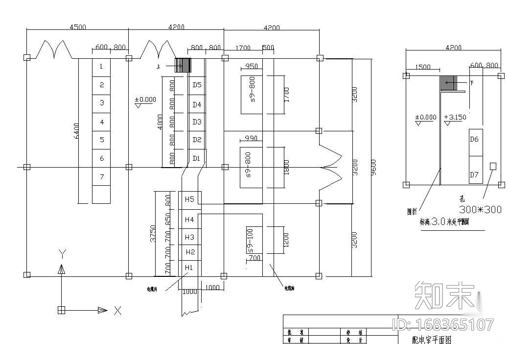 配电室平面布置图cad施工图下载【ID:168365107】