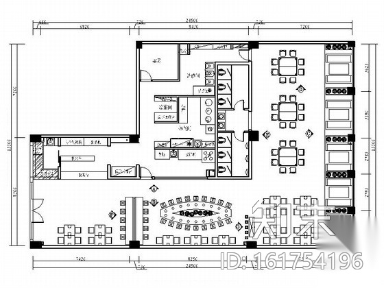 某新中式百年快餐老店施工图（含效果）cad施工图下载【ID:161754196】