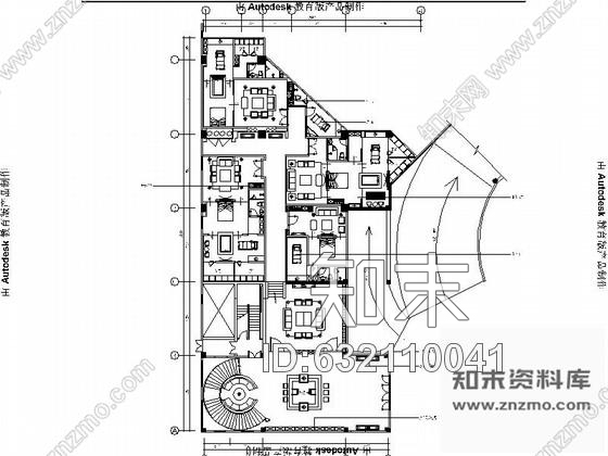 施工图福州泰式会所SPA设计装饰CAD施工图含效果图cad施工图下载【ID:632110041】