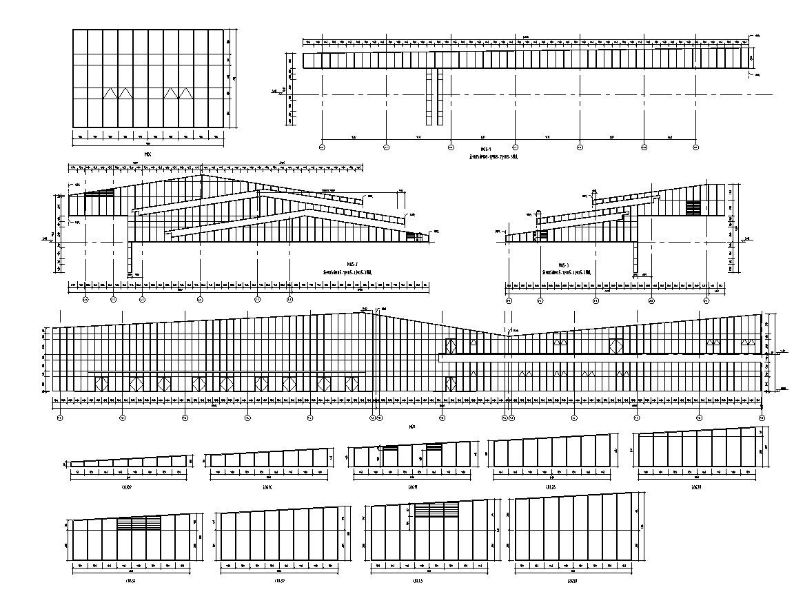 [浙江]温州雁荡山游人中心给园林建筑施工图设计（建筑节...施工图下载【ID:161043182】