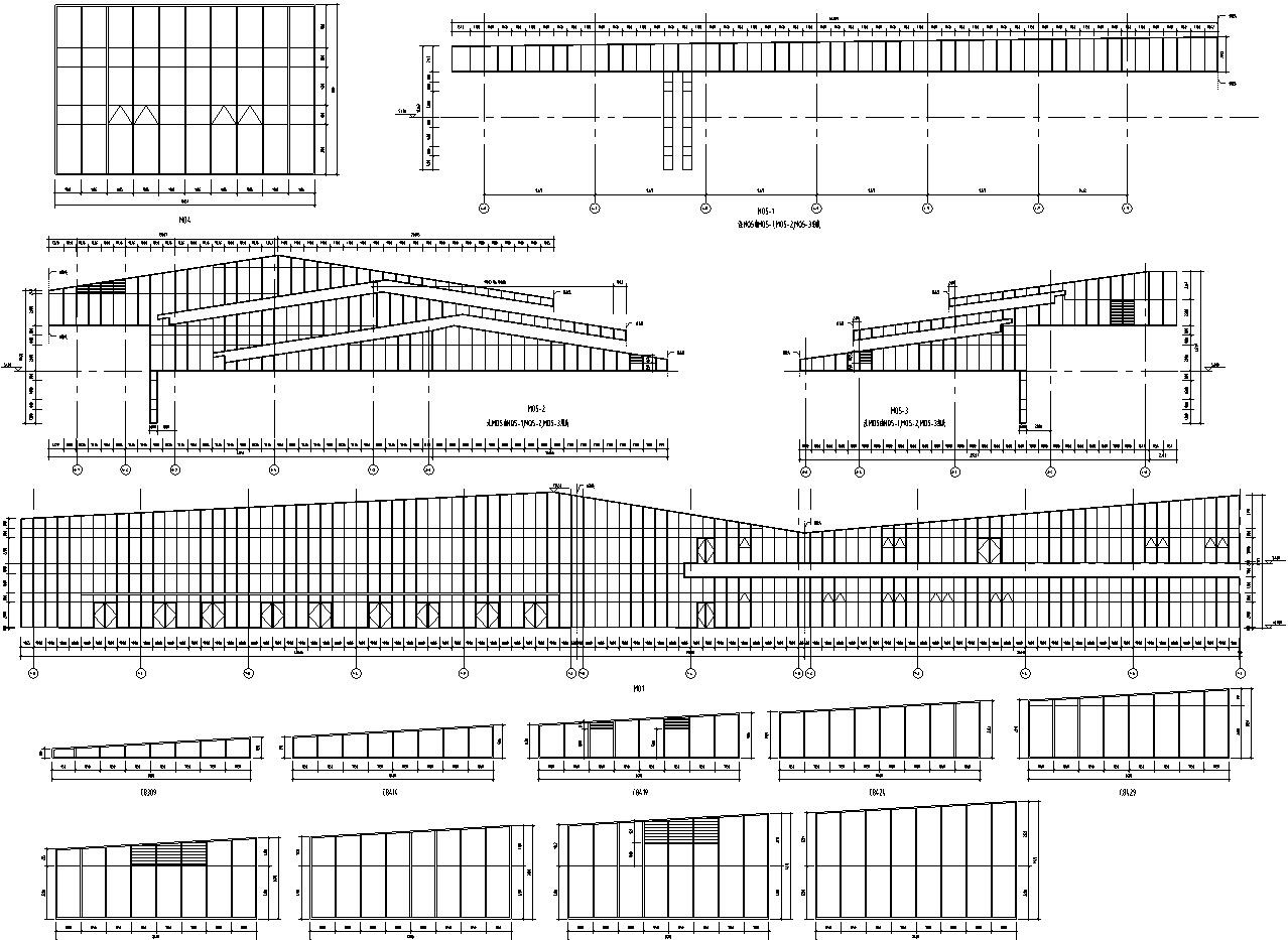 [浙江]温州雁荡山游人中心给园林建筑施工图设计（建筑节...施工图下载【ID:161043182】