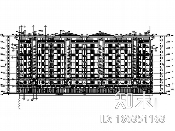 [毕业设计]八层洋房别墅住宅区规划设计施工图cad施工图下载【ID:166351163】