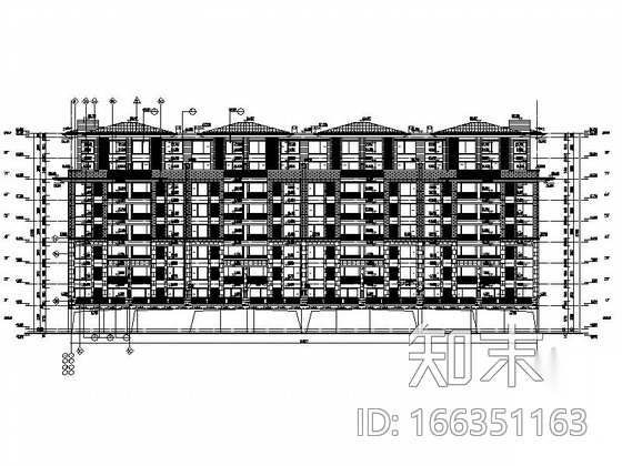 [毕业设计]八层洋房别墅住宅区规划设计施工图cad施工图下载【ID:166351163】