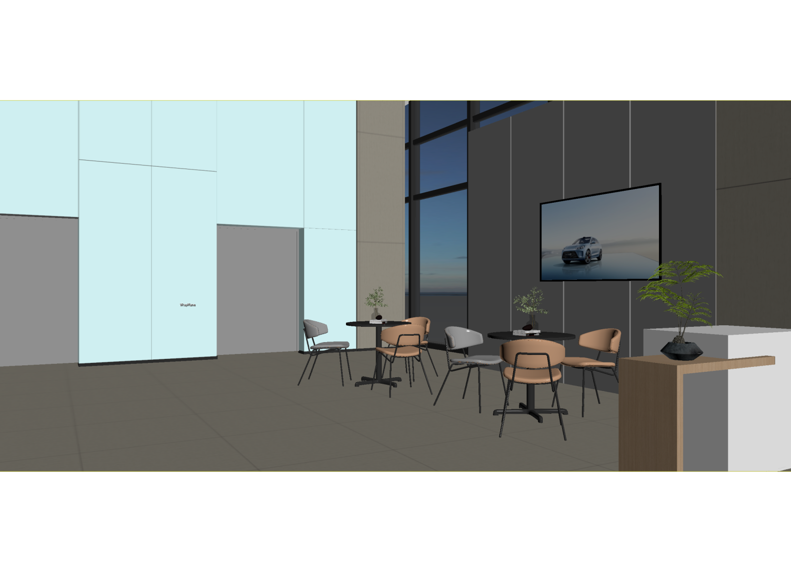 现代汽车展厅3D模型下载【ID:1215077558】