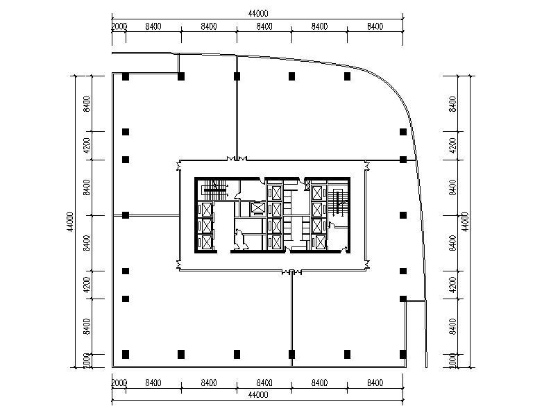[江苏]超高层多功能办公商业综合体建筑施工图cad施工图下载【ID:151408149】