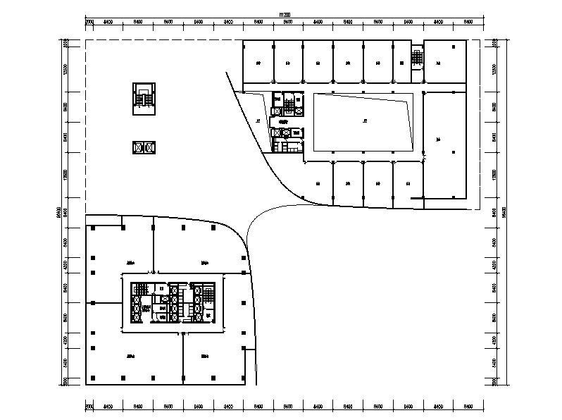 [江苏]超高层多功能办公商业综合体建筑施工图cad施工图下载【ID:151408149】