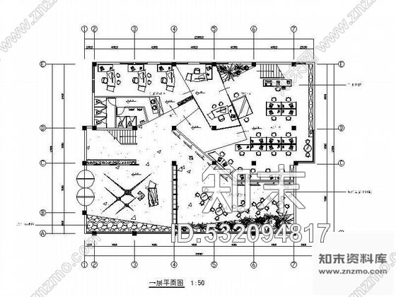 施工图三层办公楼设计方案图cad施工图下载【ID:532094817】