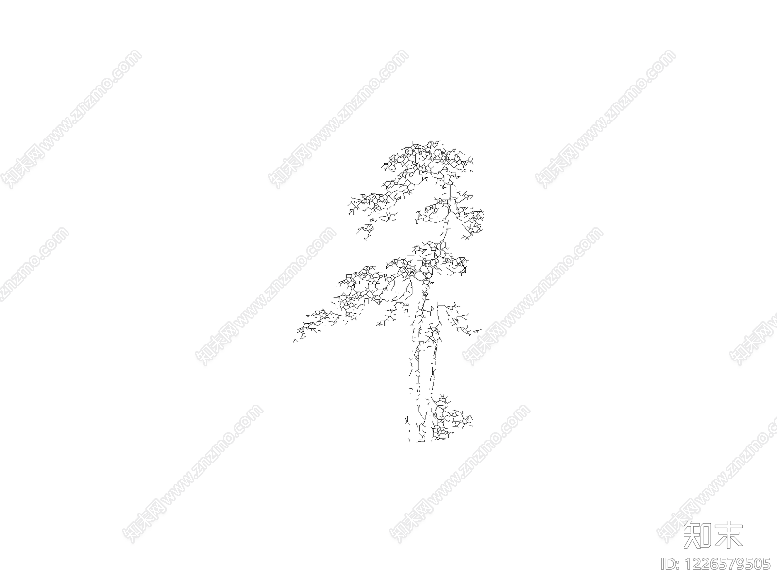 乔木种植cad施工图下载【ID:1226579505】