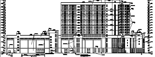 高层黄金海岸商住综合楼施工图cad施工图下载【ID:151480186】