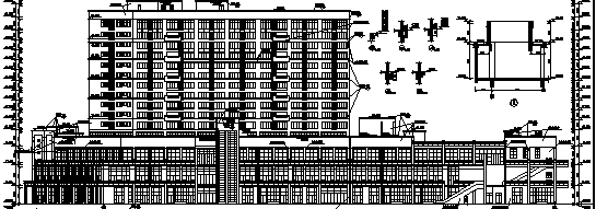 高层黄金海岸商住综合楼施工图cad施工图下载【ID:151480186】